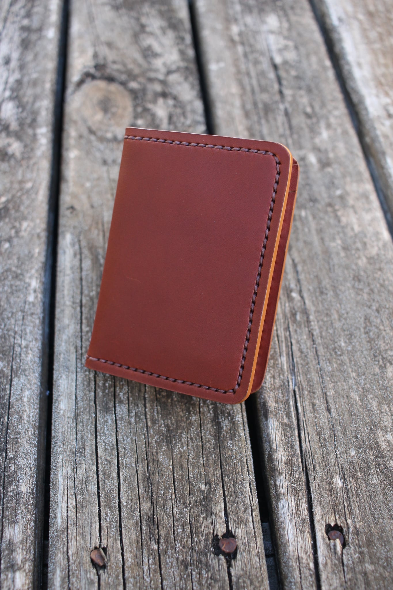 Brown Vertical Cardholder
