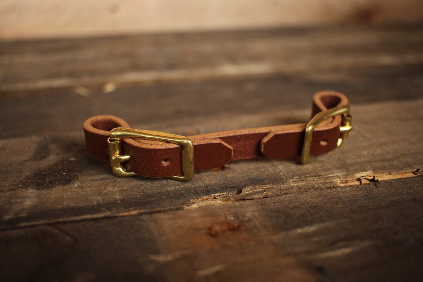 Curb Strap Brown/Brass